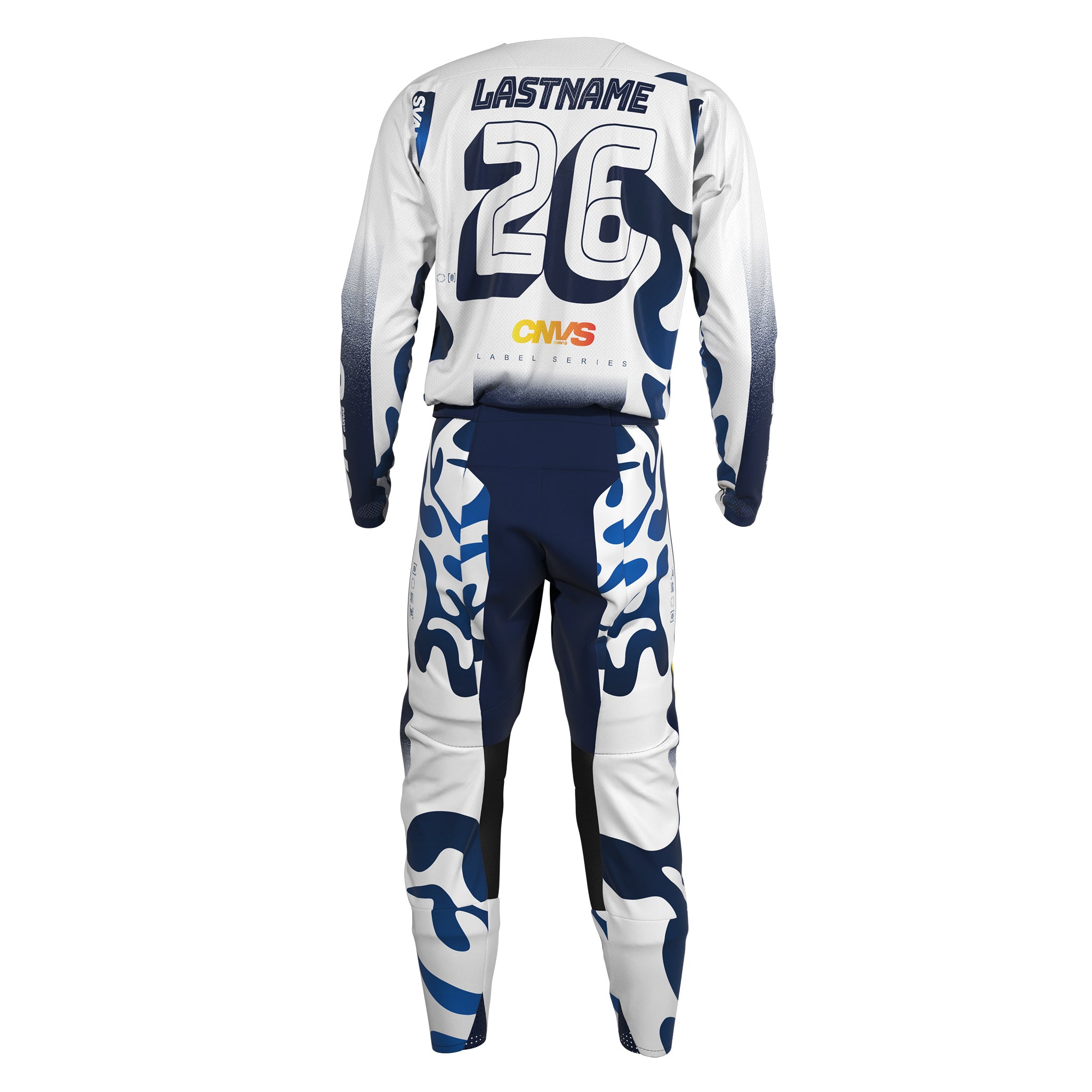 Label Series 26.3 Custom Motocross Gear - Blue Flame