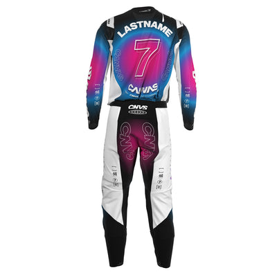 Candy Label Series 7 custom motocross jersey and pants – back view