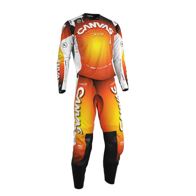 Fire Label Series 7 custom motocross jersey and pants – front view