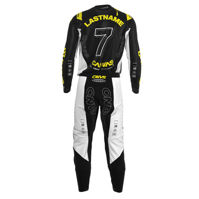 Honey Label Series 7 custom motocross jersey and pants – back view