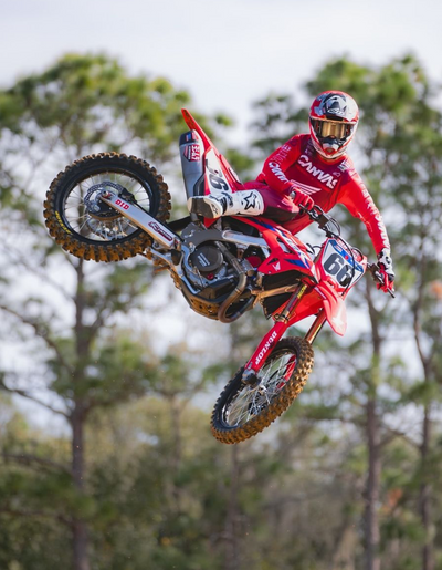 Label Series 8 - Cherry Red – rider action view