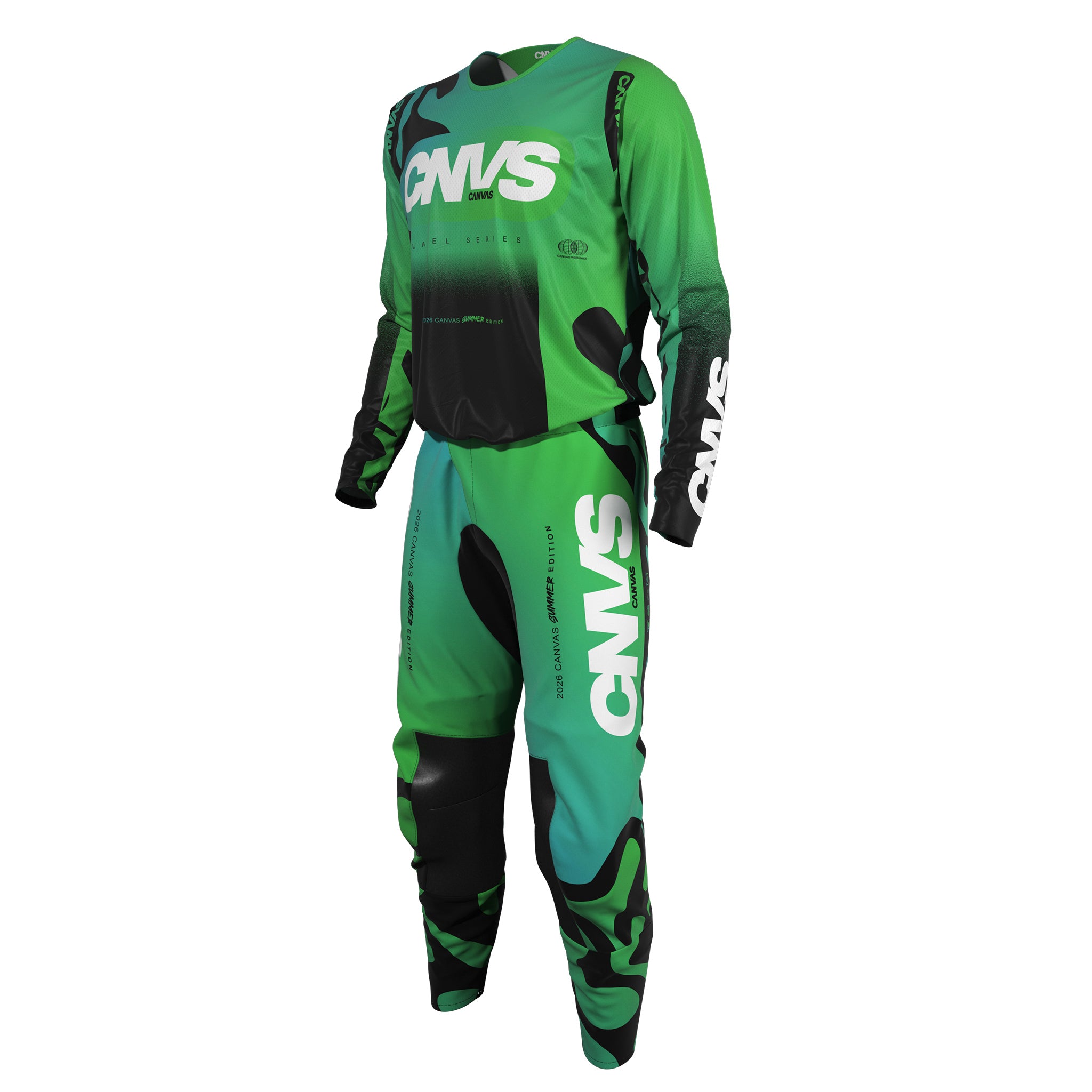 Label Series 26.3 Custom Motocross Gear - Green Lizard