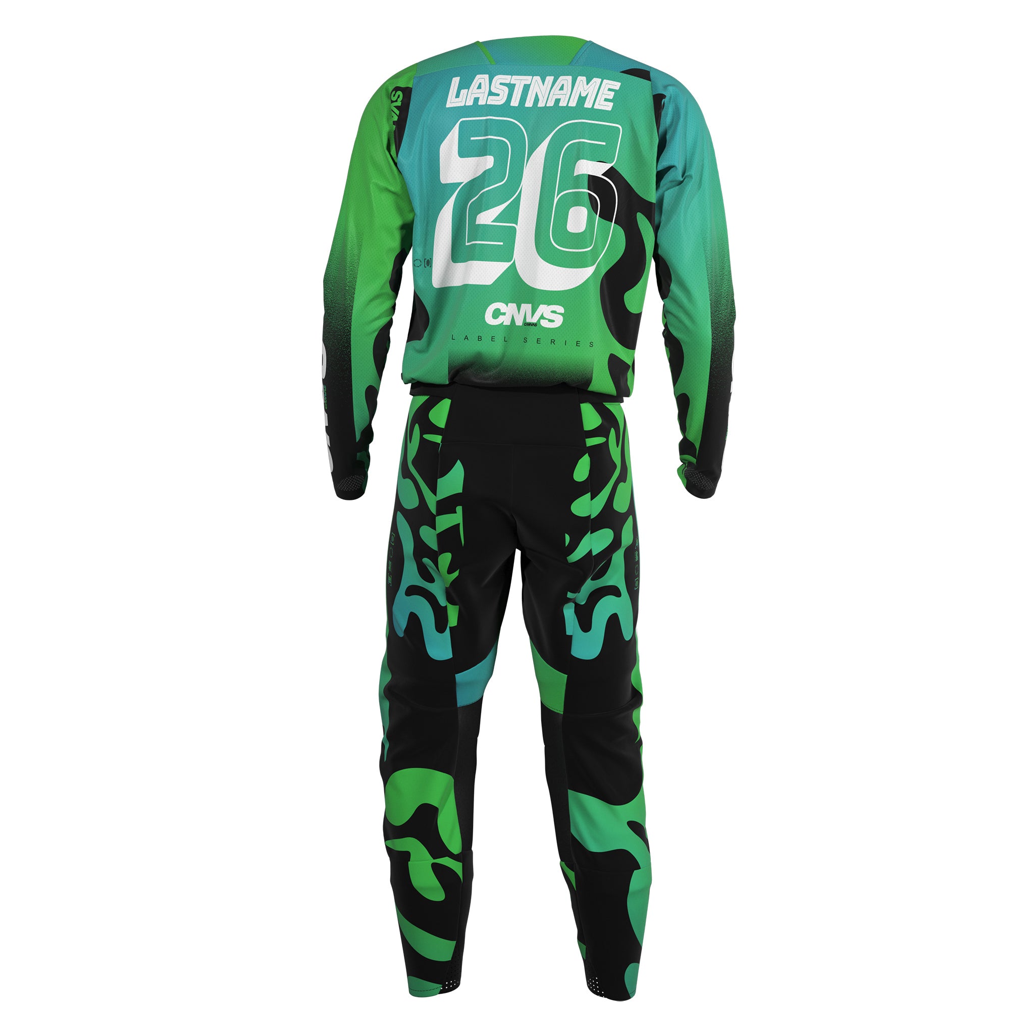 Label Series 26.3 Custom Motocross Gear - Green Lizard