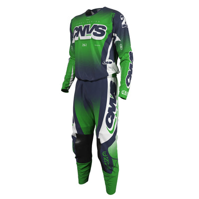 Green Label Series 26.2 custom motocross jersey and pants – front view