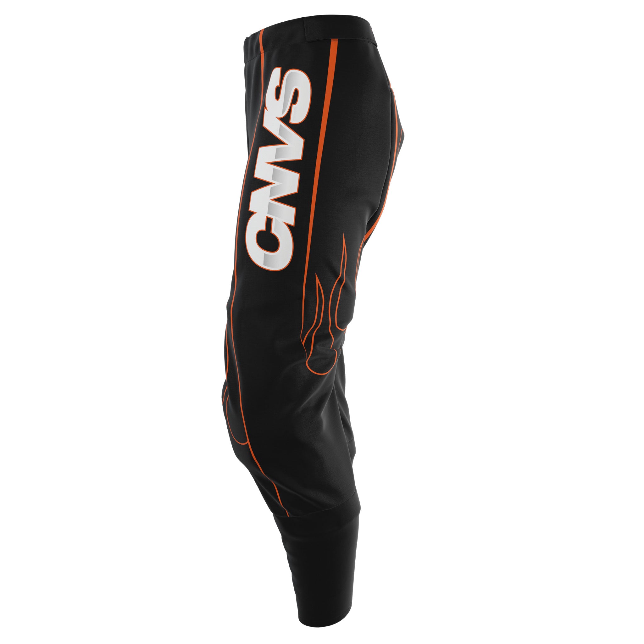 Flames Orange Custom AirFit MX Pants - Youth