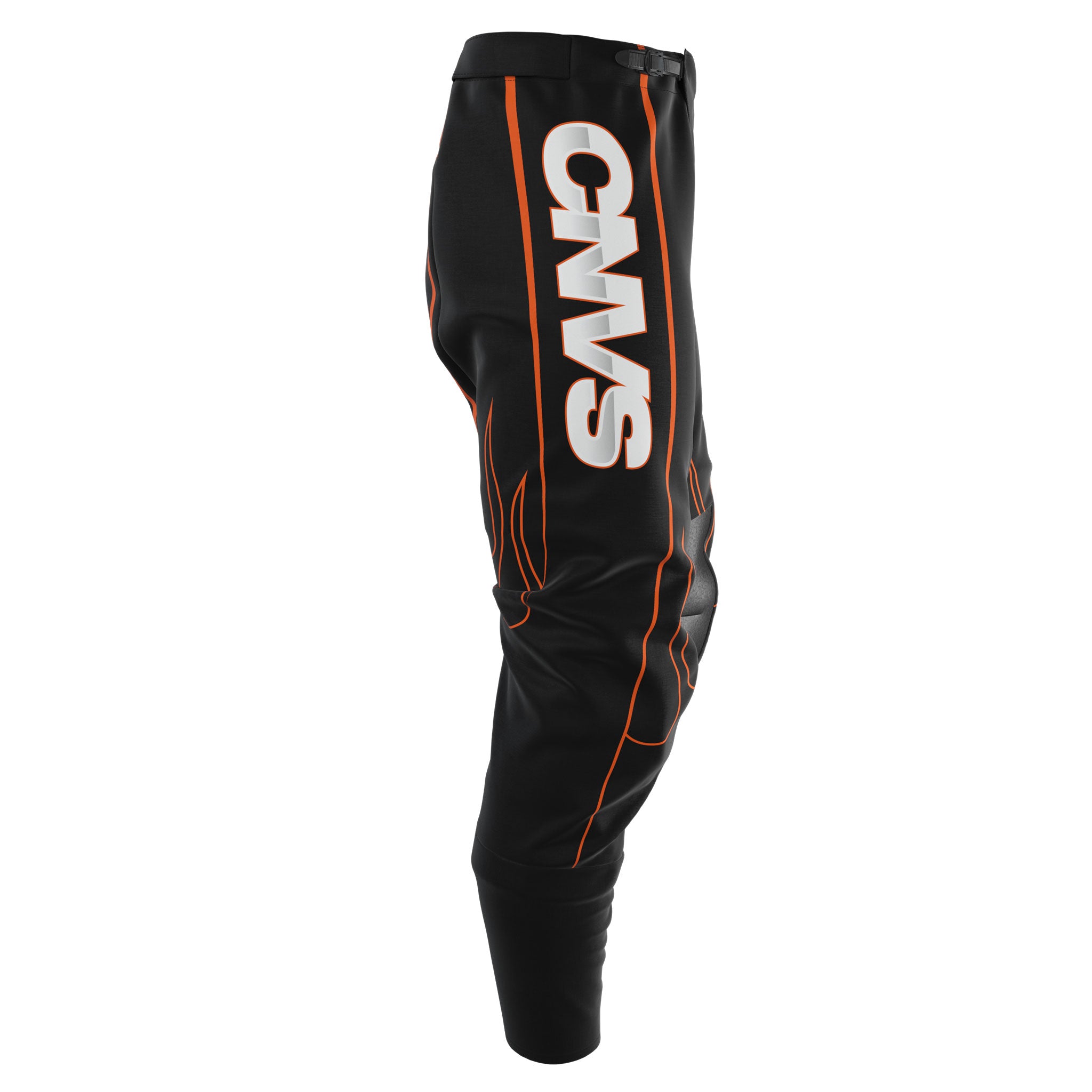 Flames Orange Custom AirFit MX Pants - Youth