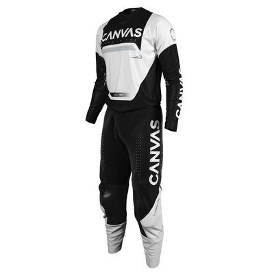 Black & White Label Series 1 custom motocross jersey and pants – front view