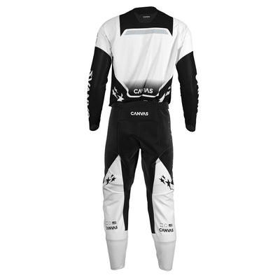Black & White Label Series 1 custom motocross jersey and pants – back view