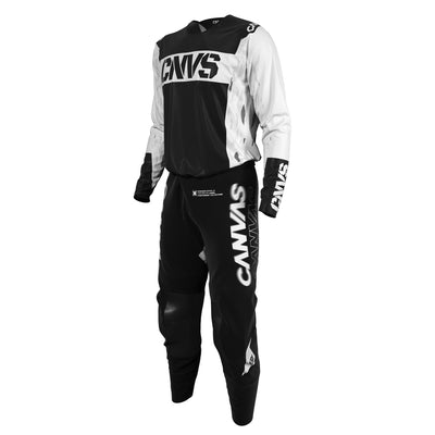 Black Camo Label Series 10 custom motocross jersey and pants – front view
