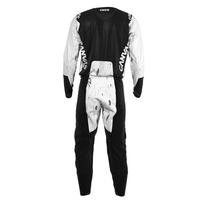 Black Camo Label Series 10 custom motocross jersey and pants – back view