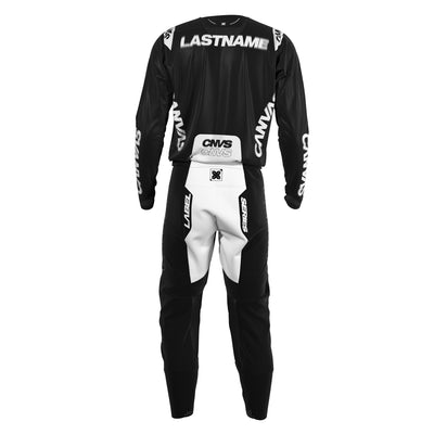 Black Label Series 10 custom motocross jersey and pants – back view