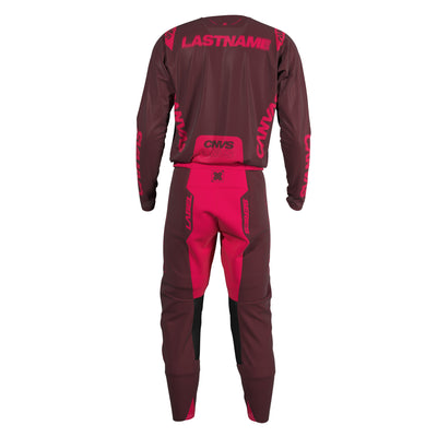 Cranberry Label Series 10 custom motocross jersey and pants – back view