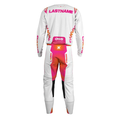 Galaxy Label Series 10 custom motocross jersey and pants – back view