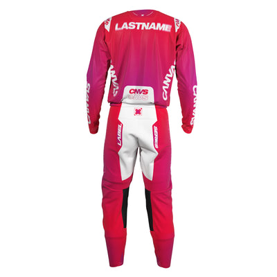 Starburst Label Series 10 custom motocross jersey and pants – back view