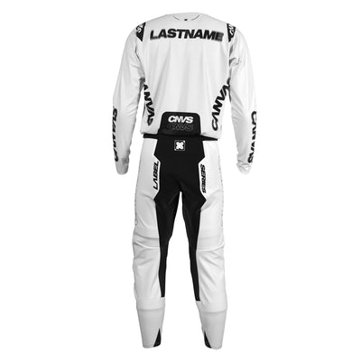 White Label Series 10 custom motocross jersey and pants – back view