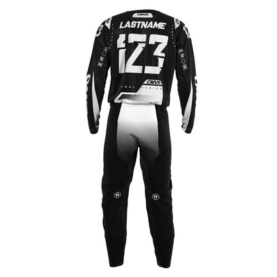 Black Label Series 11 custom motocross jersey and pants – back view