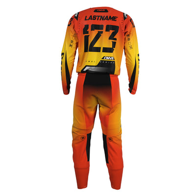 Explosion Label Series 11 custom motocross jersey and pants – back view