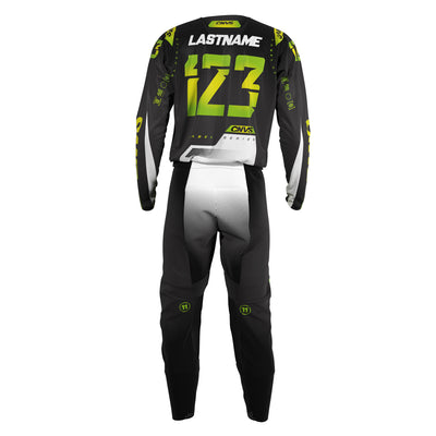 Monster Label Series 11 custom motocross jersey and pants – back view