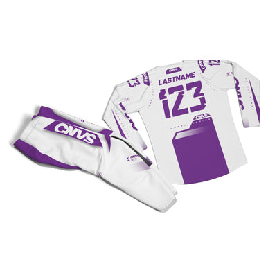 Label Series 11 Custom Motocross Gear - Purple – flat lay view