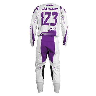 Purple Label Series 11 custom motocross jersey and pants – back view