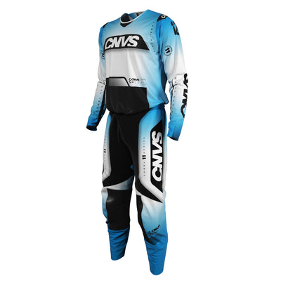 Sky Blue Label Series 11 custom motocross jersey and pants – front view