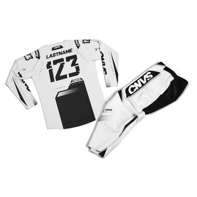 Label Series 11 Custom Motocross Gear - White – flat lay view