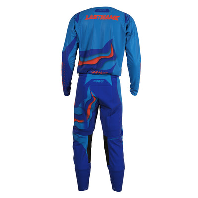 Electric Label Series 12 custom motocross jersey and pants – back view