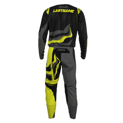 Night Light Label Series 12 custom motocross jersey and pants – back view
