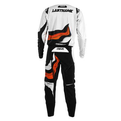 Orange Label Series 12 custom motocross jersey and pants – back view