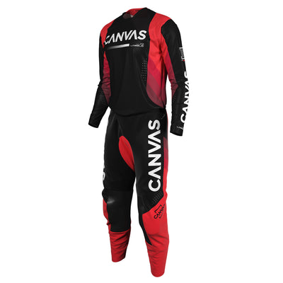 Red Label Series 2 custom motocross jersey and pants – front view
