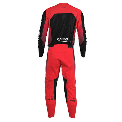 Red Label Series 2 custom motocross jersey and pants – back view