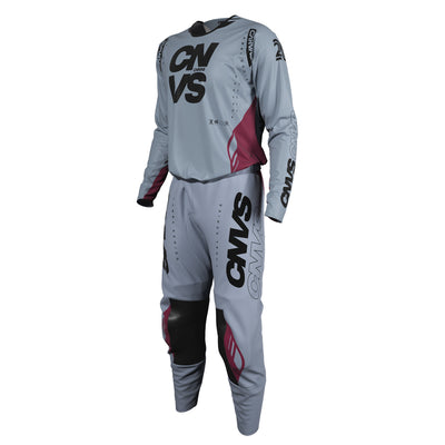 Maroon/Grey Label Series 26.1 custom motocross jersey and pants – front view