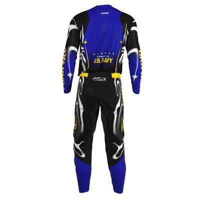Blue Angels Label Series 3 custom motocross jersey and pants – back view