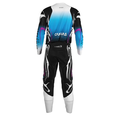 Blue Label Series 3 custom motocross jersey and pants – back view