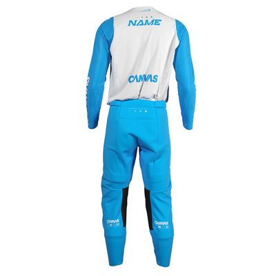 Cyan Label Series 4 custom motocross jersey and pants – back view