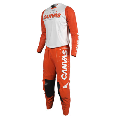 Orange Label Series 4 custom motocross jersey and pants – front view