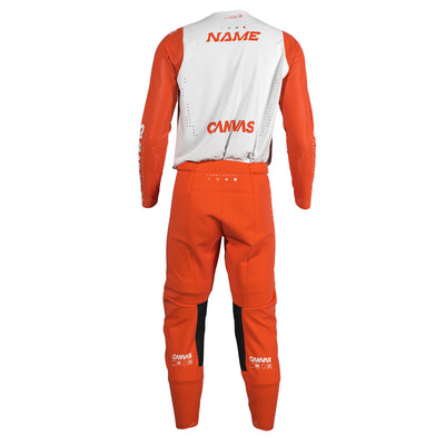 Orange Label Series 4 custom motocross jersey and pants – back view