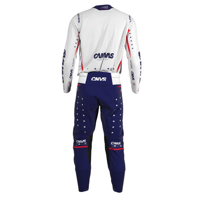 Red Bud Label Series 6 custom motocross jersey and pants – back view