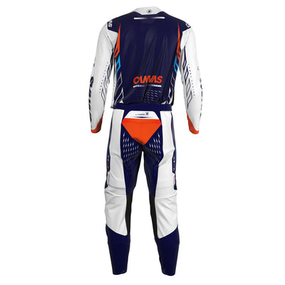 Brigade Label Series 8 custom motocross jersey and pants – back view