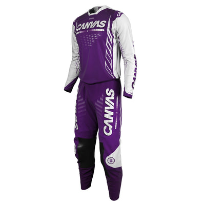 Purple Haze Label Series 8 custom motocross jersey and pants – front view