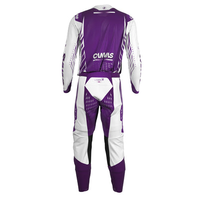 Purple Haze Label Series 8 custom motocross jersey and pants – back view