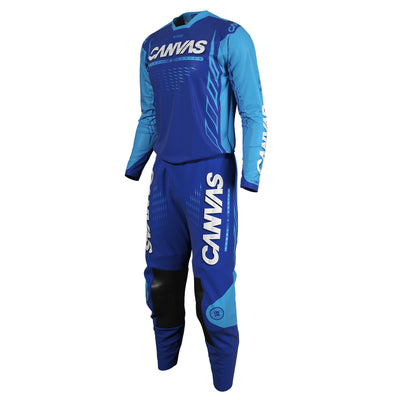 Sky Blue Label Series 8 custom motocross jersey and pants – front view