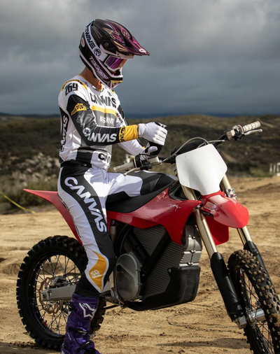 Label Series 9 Custom Motocross Gear - Mango – rider action view