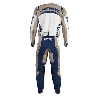 Blue Dust Label Series 9 custom motocross jersey and pants – back view
