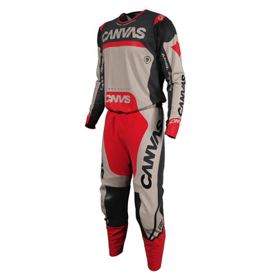 Cream Red Label Series 9 custom motocross jersey and pants – front view