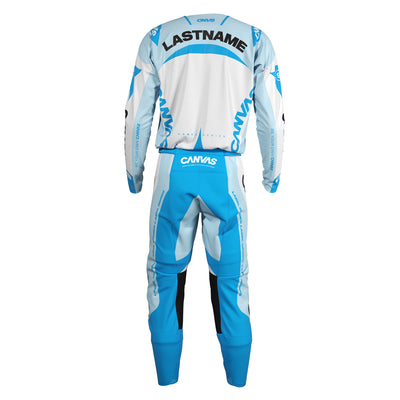 Ice Label Series 9 custom motocross jersey and pants – back view