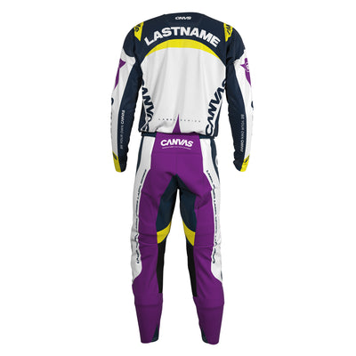 Laker Label Series 9 custom motocross jersey and pants – back view