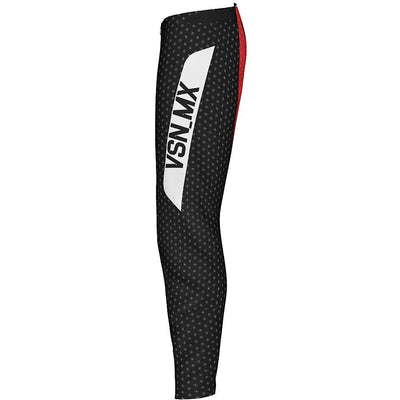 Vision MX Black and Red  MX Pants