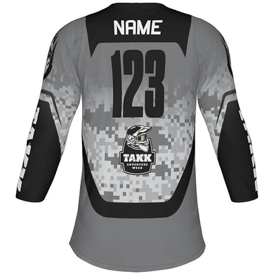 TAKK Gray 3-Quarter Sleeve Jersey - Adult
