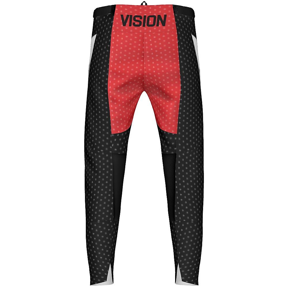 Vision MX Black and Red  MX Pants